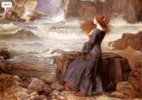 John William Waterhouse Animated Miranda